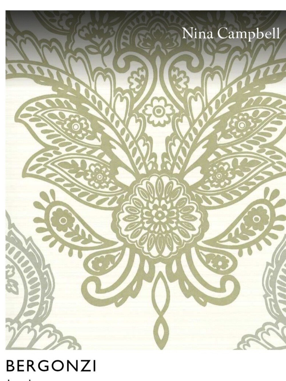 Nina Campbell Bergonzi Wallpaper, NCW4013-04, Sealed Roll Osborne & Little, NIP